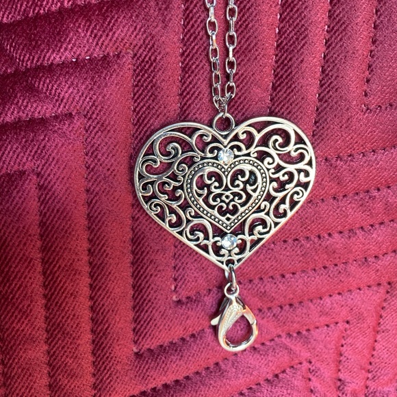 Heart shaped lanyard with earrings